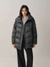 Women's Oversized Drawstring-Waist Goose Down Jacket